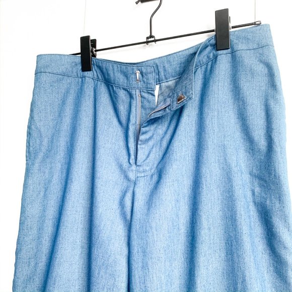 NWT lucca high waisted culottes denim large - Picture 6 of 9